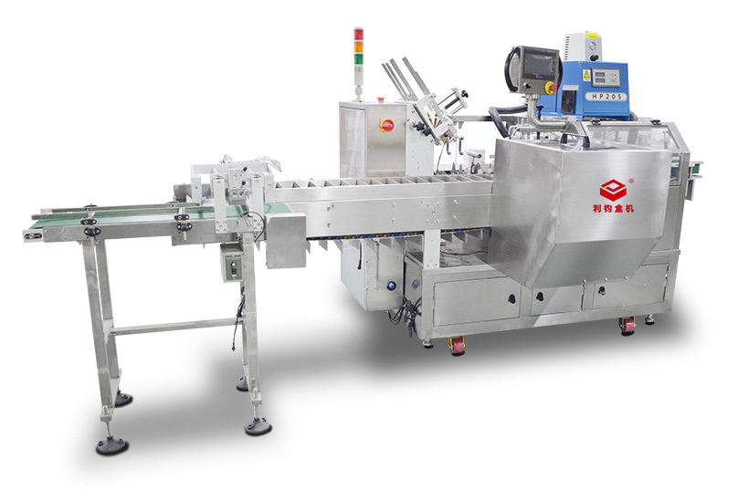 餅干牛油面包熱熔粘膠自動裝盒機