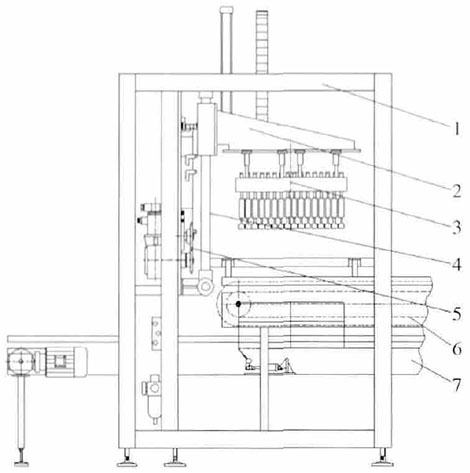 圖1枕形袋裝箱機系統(tǒng)組成 圖1枕形袋裝箱機系統(tǒng)組成